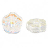 Abalorio de cristal 12mm Flor - Cristal ab